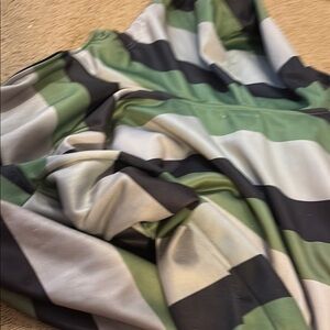 Green and Black Striped Jacket